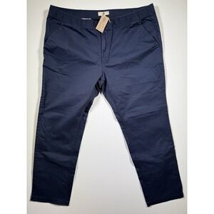 Amazon Aware Casual Men's Elasticated Waist Chino Pant Size XL‎ / 28 Navy Blue